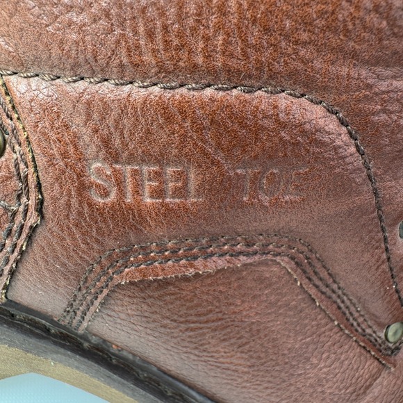 Eddie Bauer Medford ST Boots Men 8M Brown Steel Toe Workwear Safety Lug main image 9